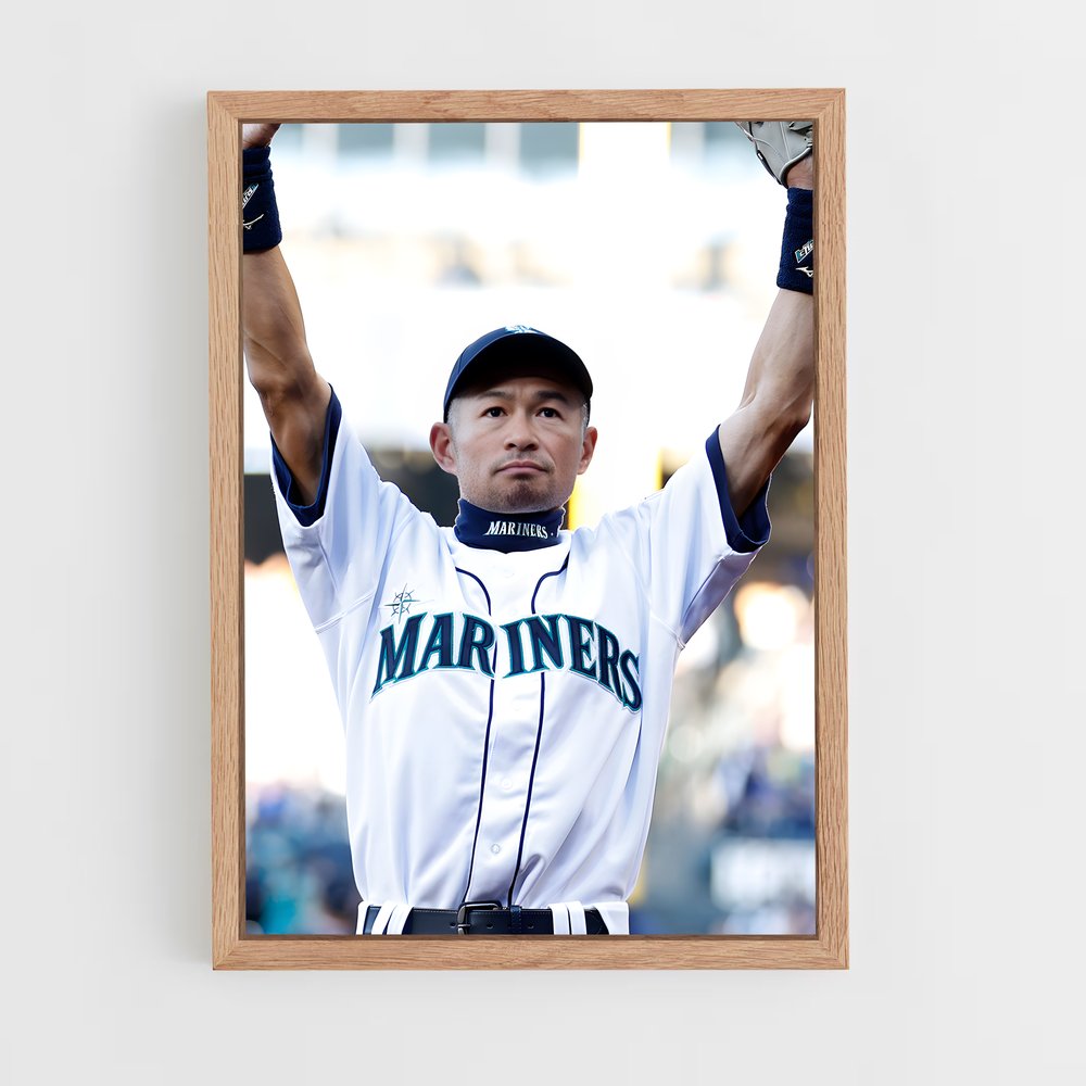 Poster Ichiro à l'Œuvre – affiche Baseball (vue 4)